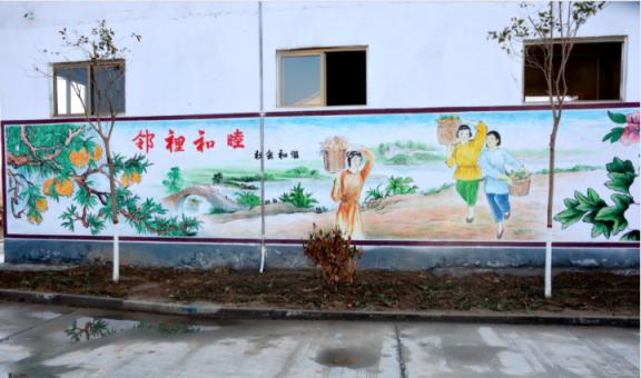 灵山乡镇文化墙 乡风文明焕发新活力