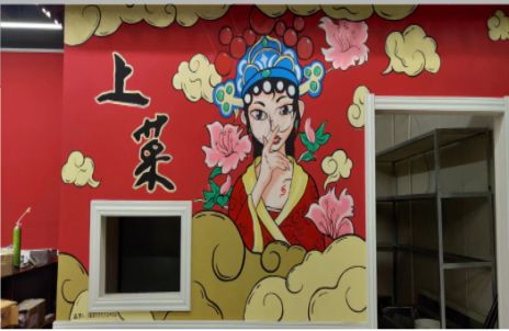 灵山墙体彩绘的发展和应用