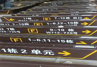 灵山广告标识中，常见的几种安装方式。